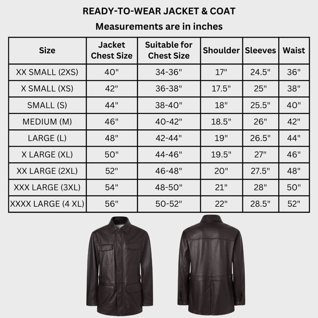Aiden Black Leather Classic Coat
