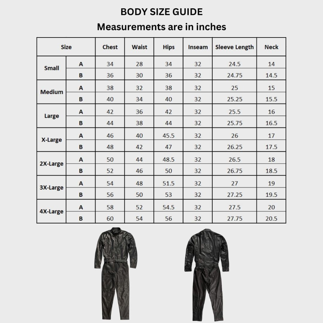 Custom Fit Leather Biker Jumpsuit