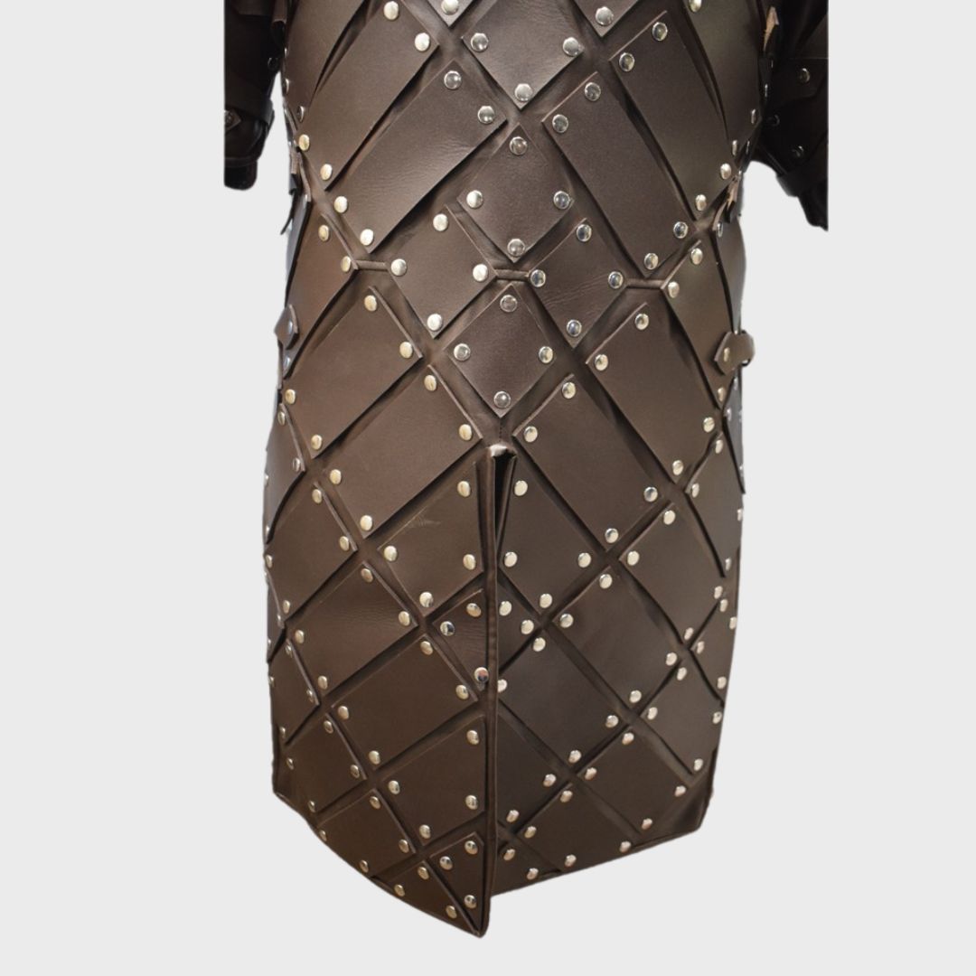 all brown leather studded costume from game of thrones 