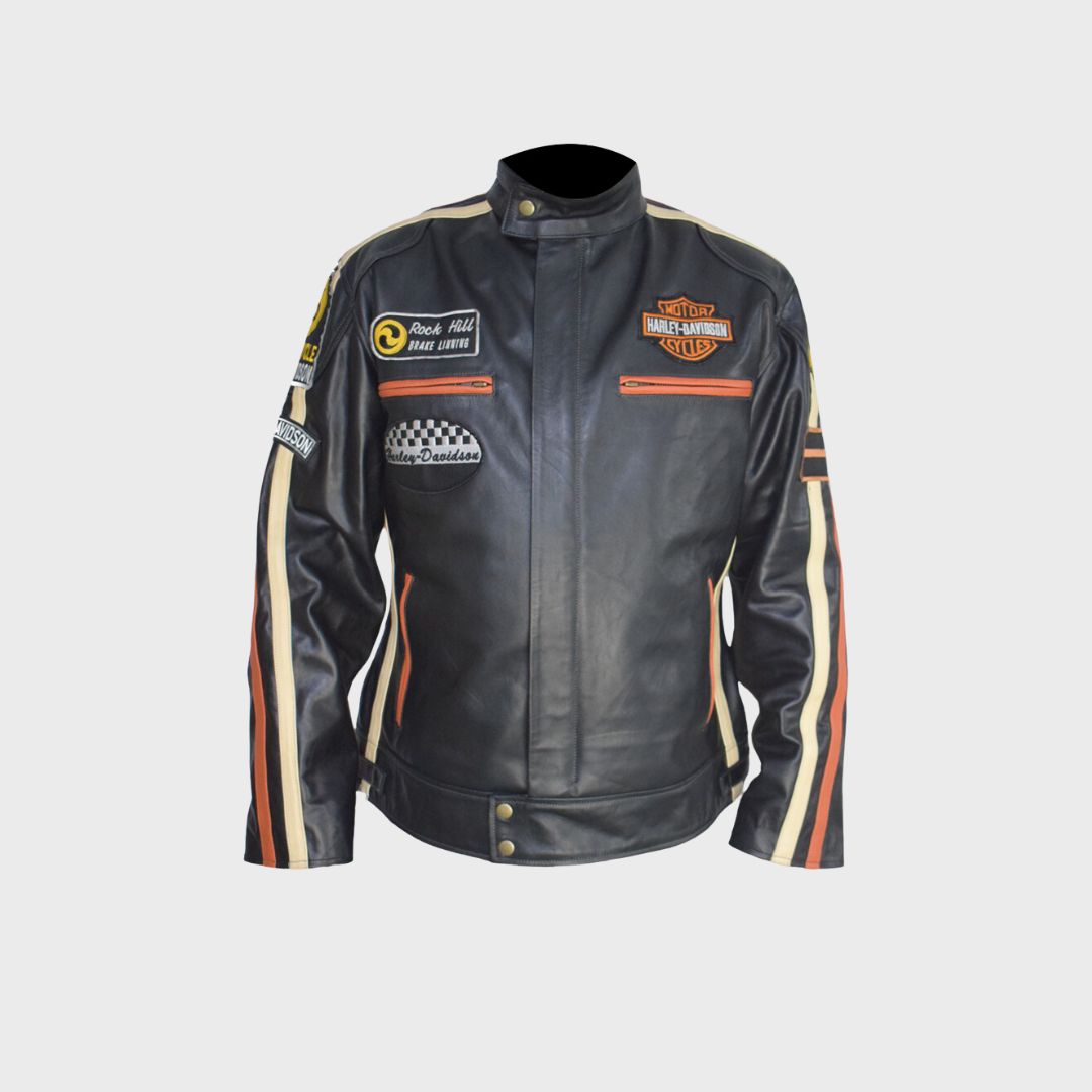 Harley Davidson racer jacket with pockets