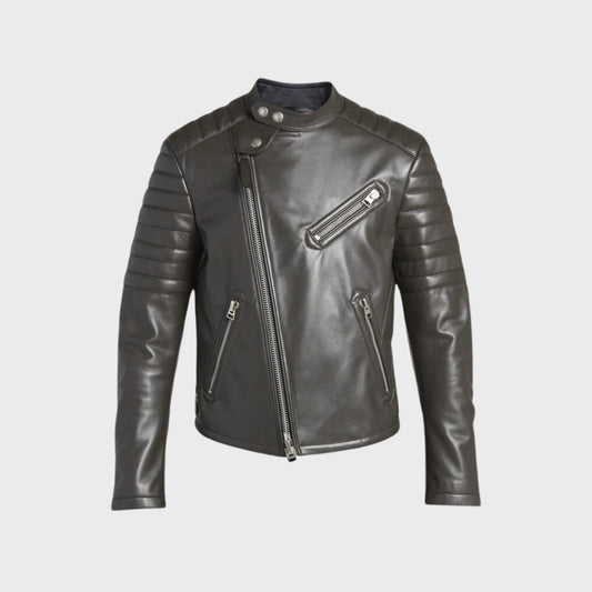 tom ford quilted moto jacket in black color