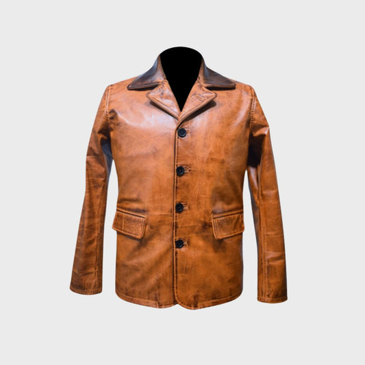 Arthur Brown Leather Coat