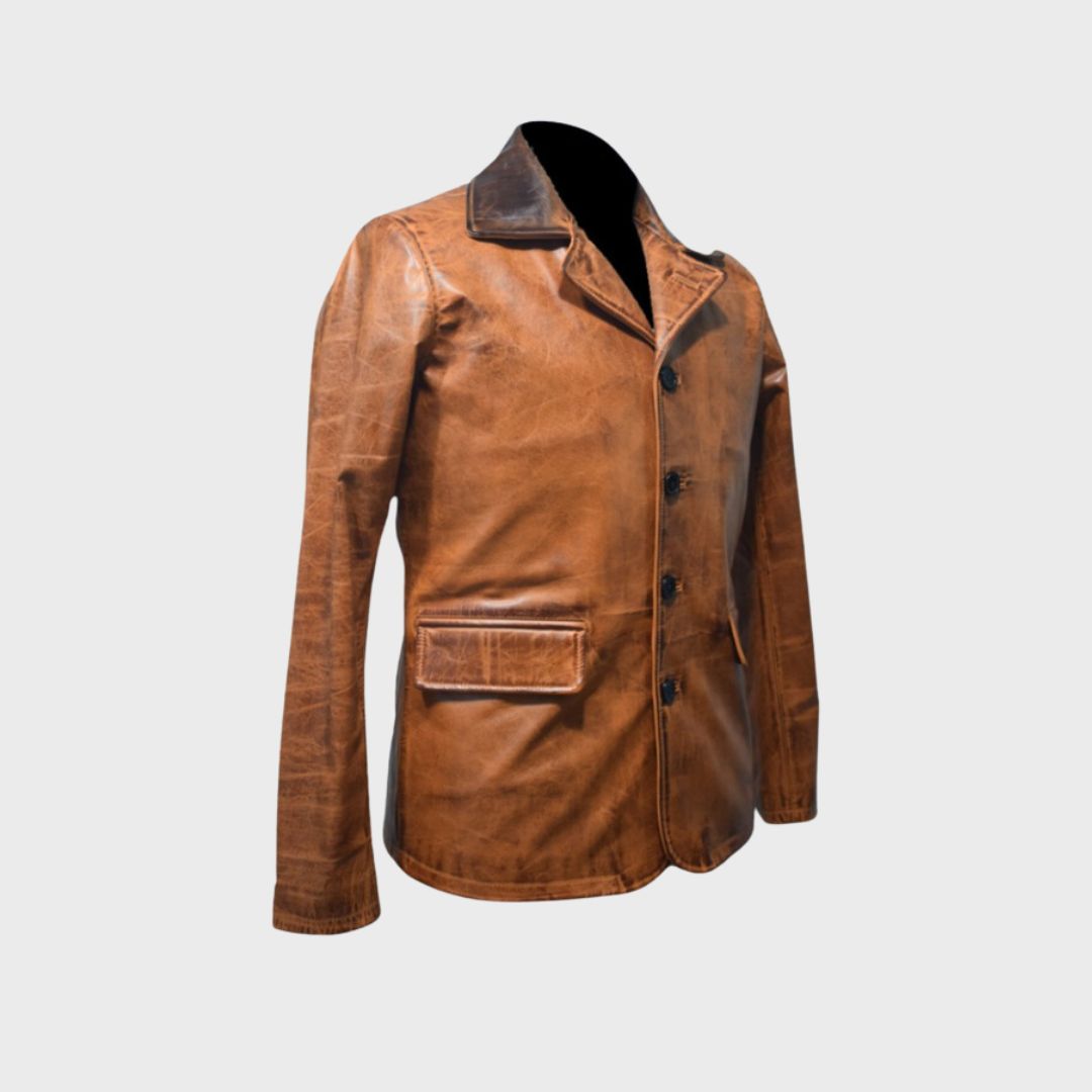 Arthur Brown Leather Coat