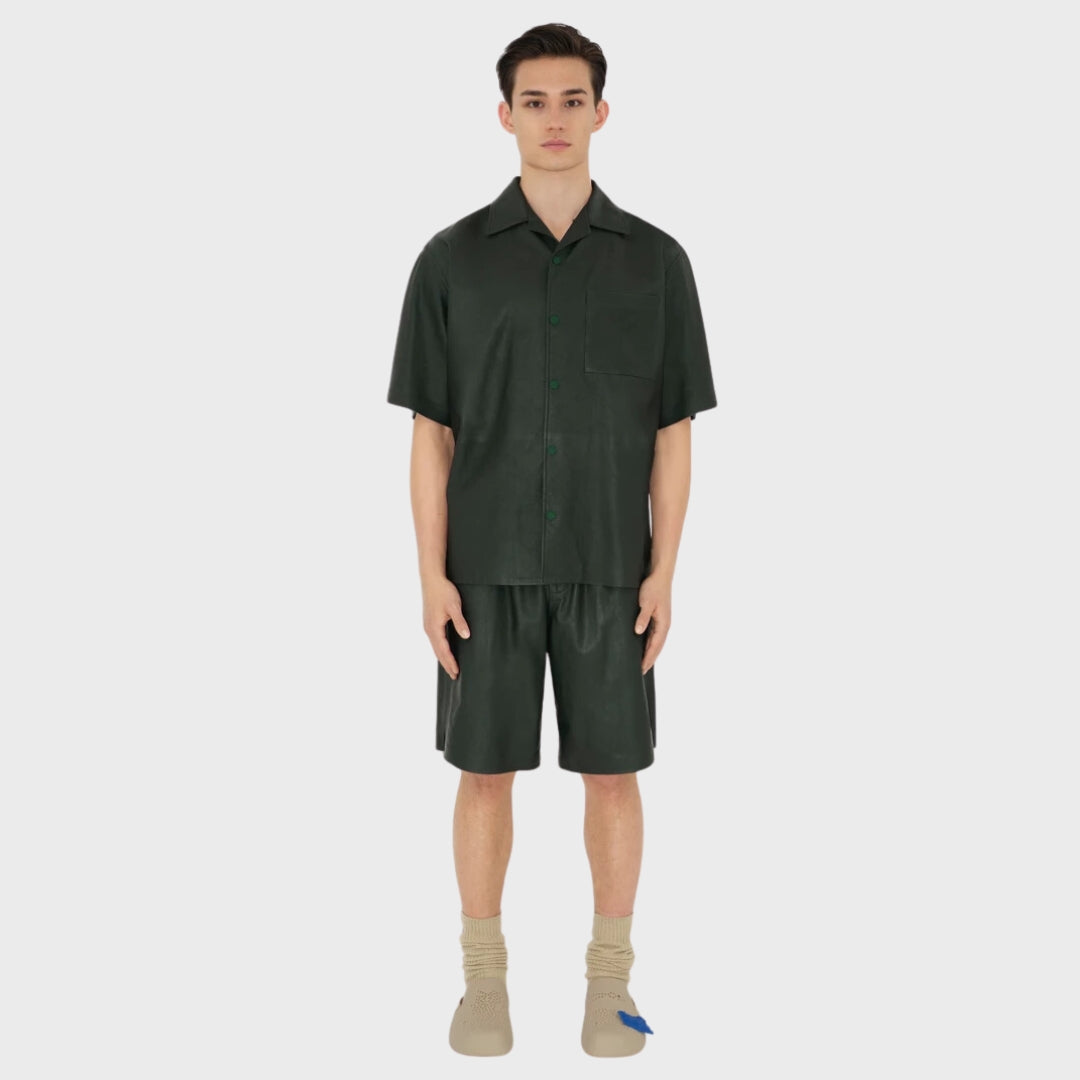 Asher Bottle Green Shorts