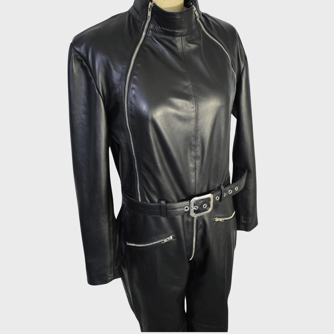 Purchase Ninetino Leather Biker Jumpsuit